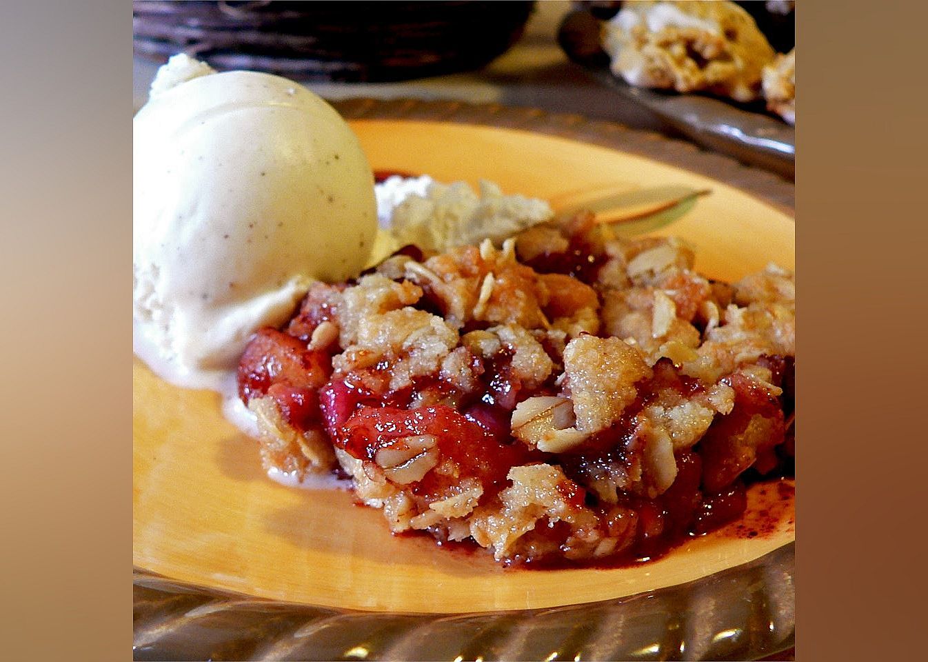 Brenda's Apple and Pomegranate Crisp