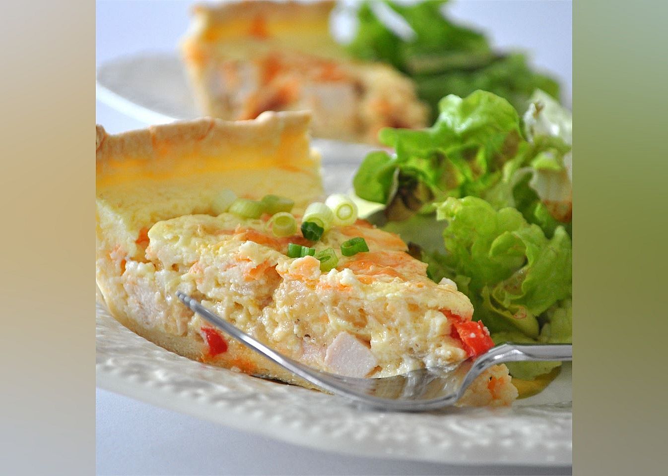 Sour Cream Chicken Quiche