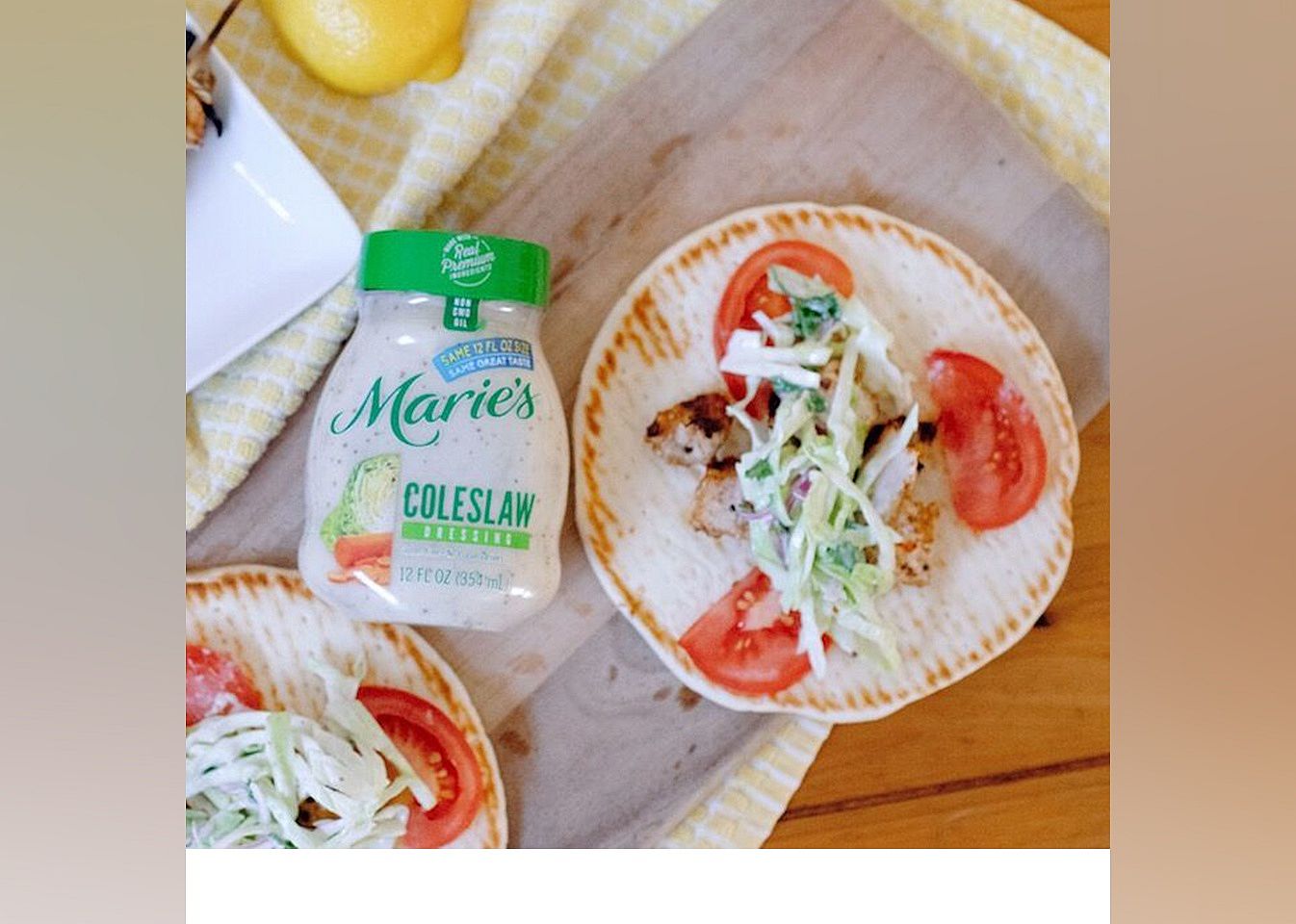 Marinated Mediterranean Chicken Pita and Slaw