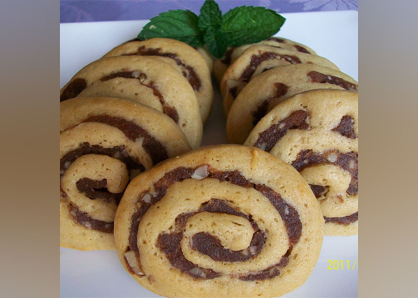 Date Nut Pinwheel Cookies II
