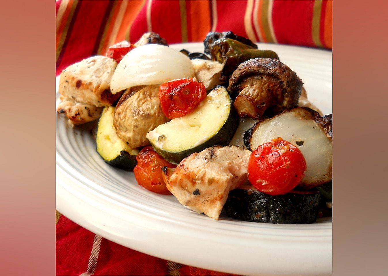 Greek Island Chicken Shish Kebabs