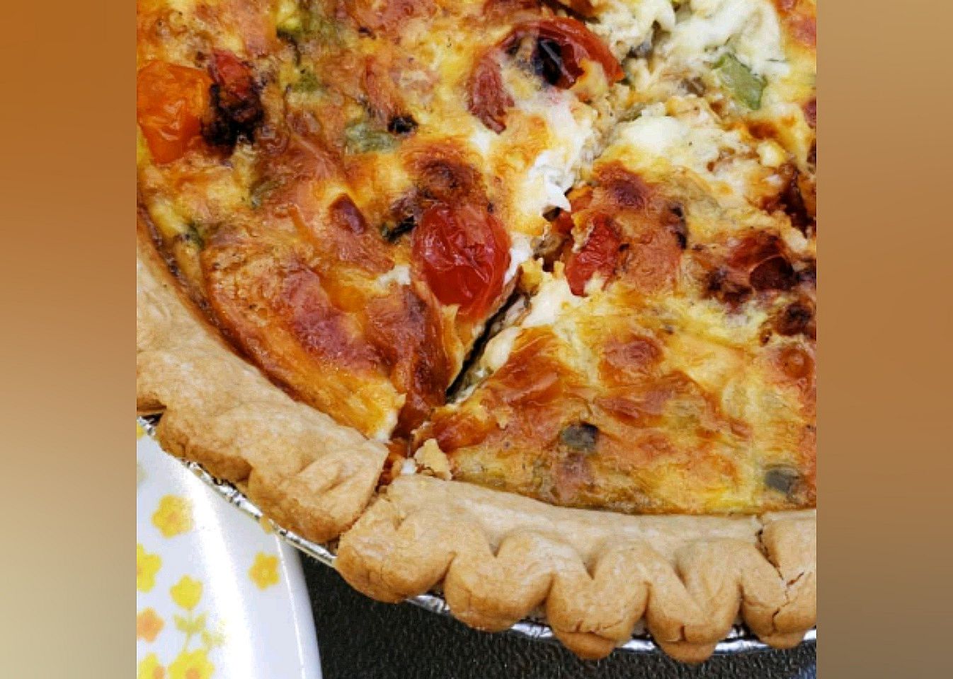 Loaded Vegetarian Quiche