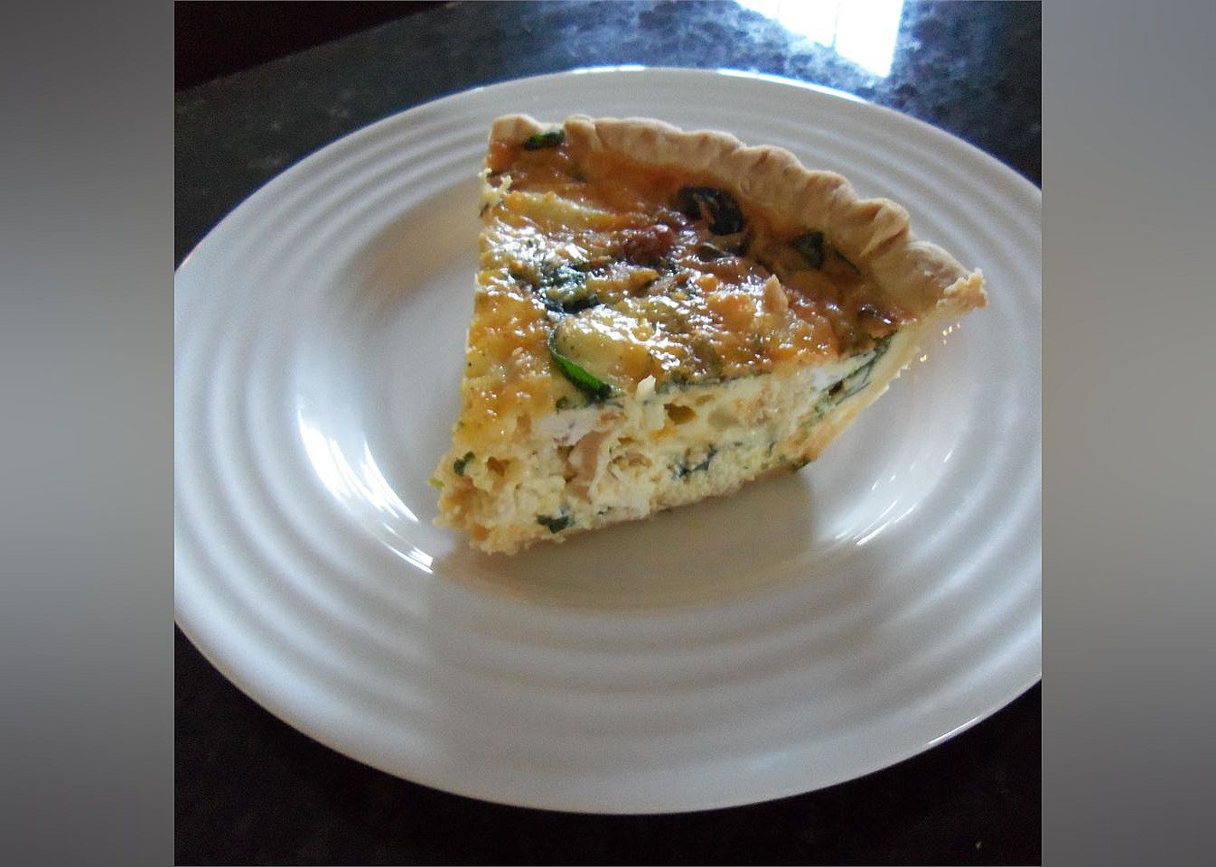 Spinach Quiche with Chicken
