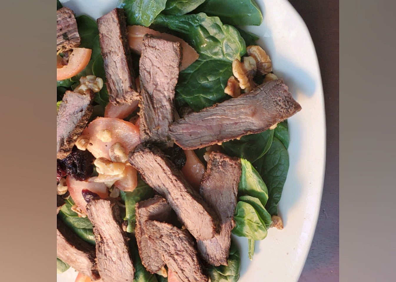 Steak and Spinach Salad