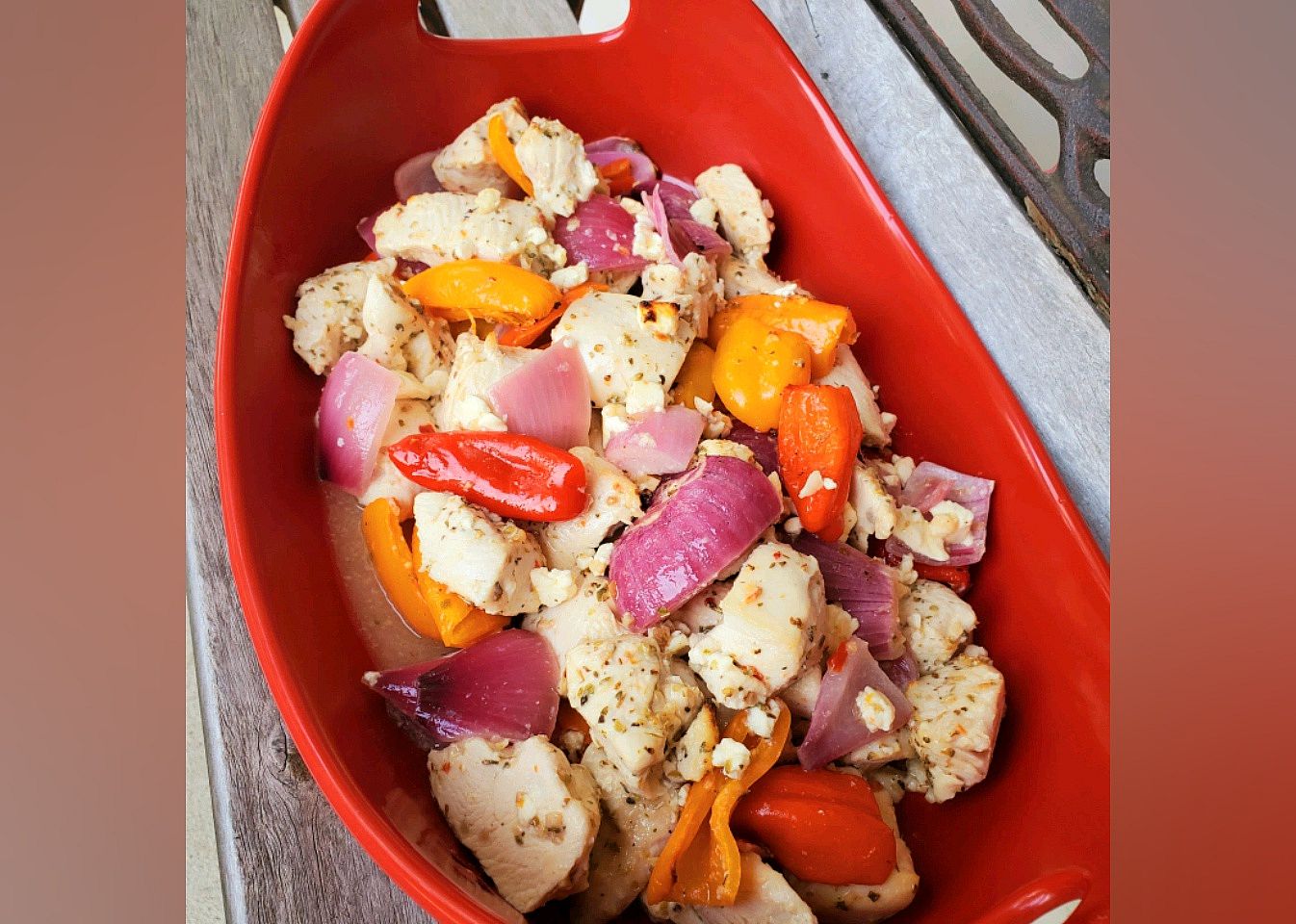 Sheet Pan Chicken Breast with Feta and Vegetables