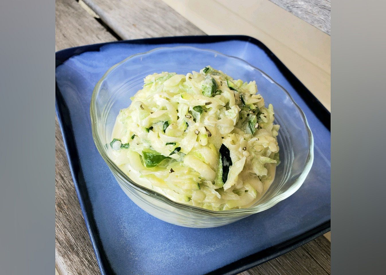 Zucchini Cucumber Salad