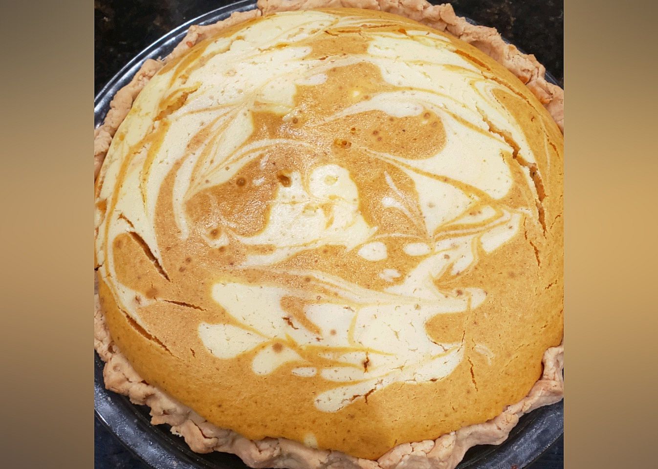 Double Layer Pumpkin Cheesecake
