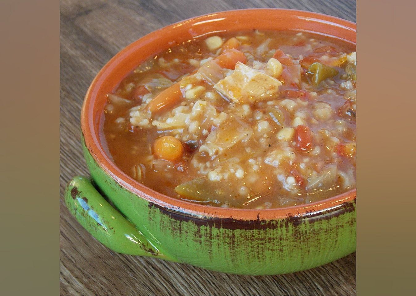 Zippy and Tangy Turkey Rice Soup