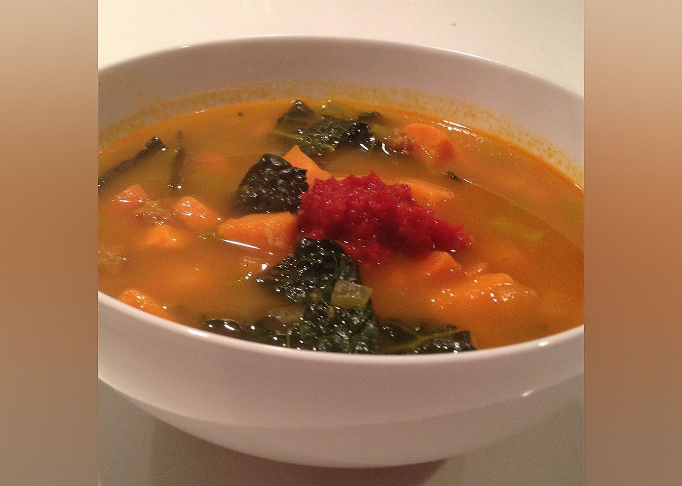 Paleo Chorizo Sweet Potato and Kale Stew