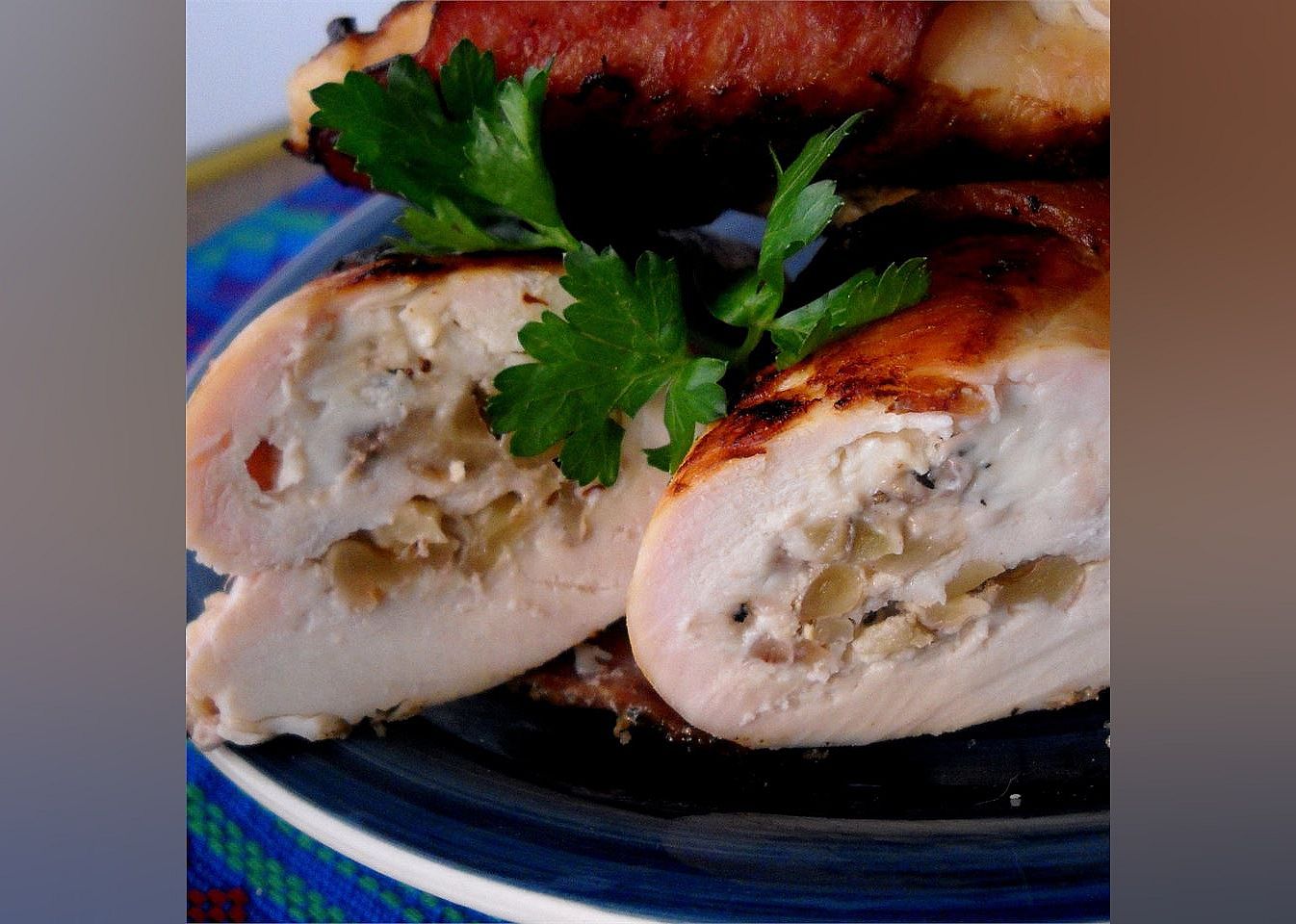 Chicken Walnut Cheese Wrapped in Bacon