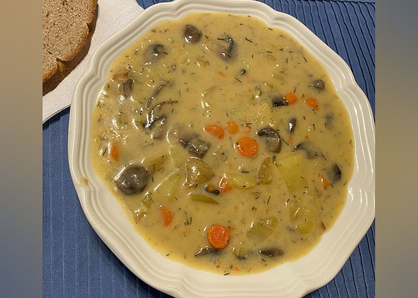 Russian Mushroom and Potato Soup