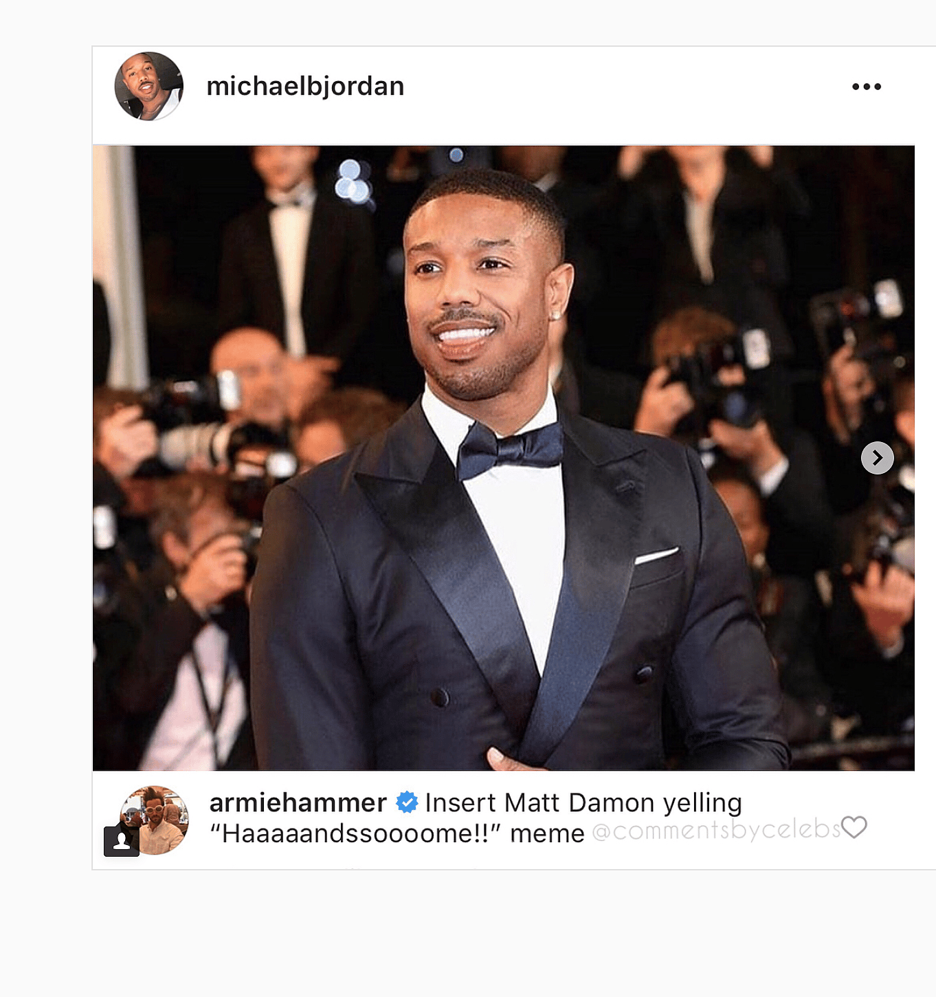 Michael B. Jordan and Armie Hammer