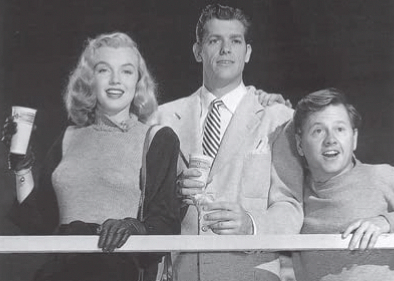 Marilyn Monroe in a scene from "The Fireball"