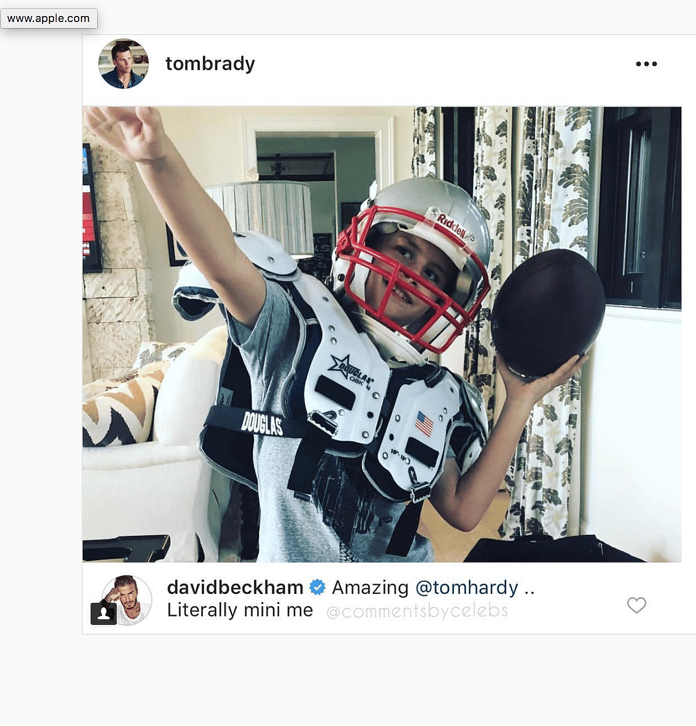David Beckham and Tom Brady