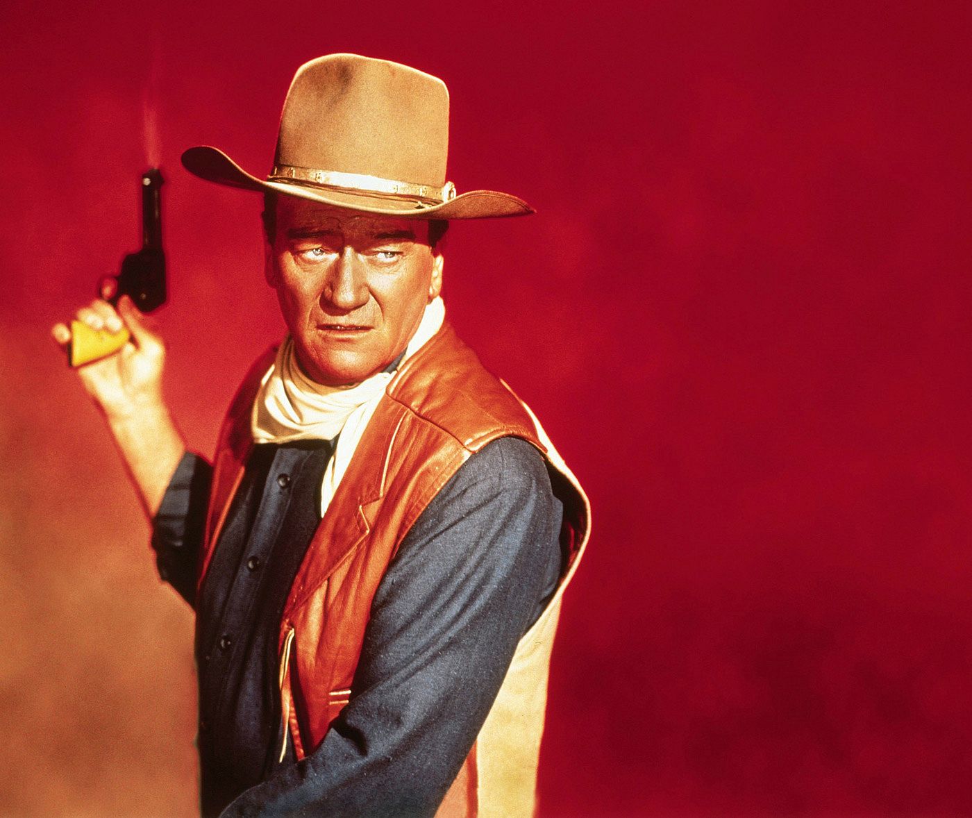 Beautiful color promo photo of John Wayne for El Dorado.