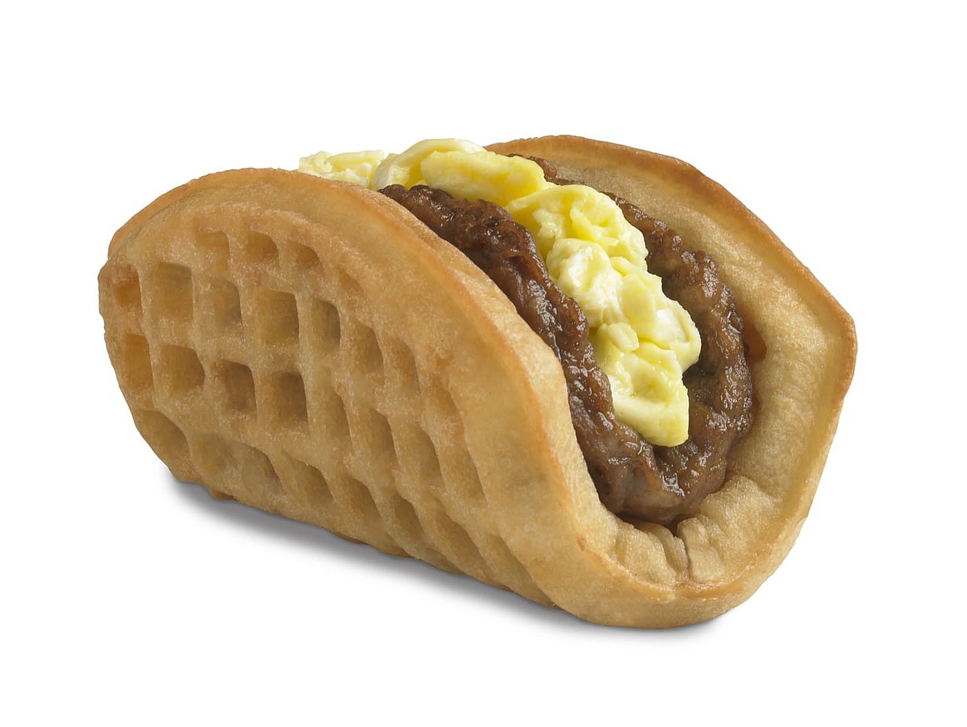 Promo image of the Taco Bell Waffle Taco