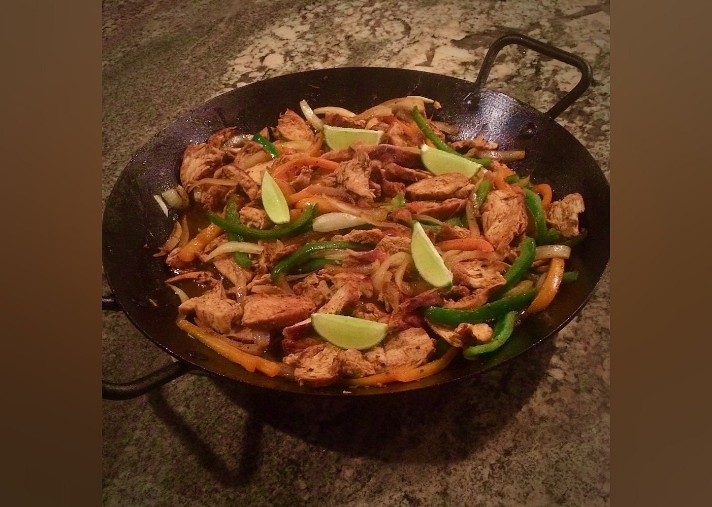 Cast Iron Chicken Fajitas