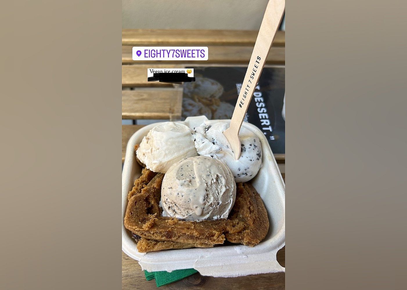 #1. Eighty7sweets Vegan Ice Cream
