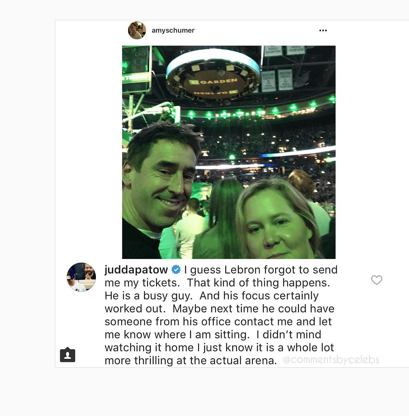Judd Apatow and Amy Schumer