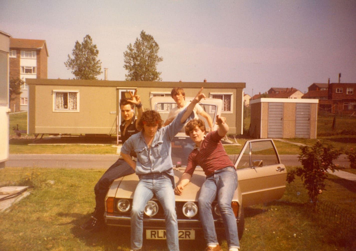 Kids before heading to a festival in 1984