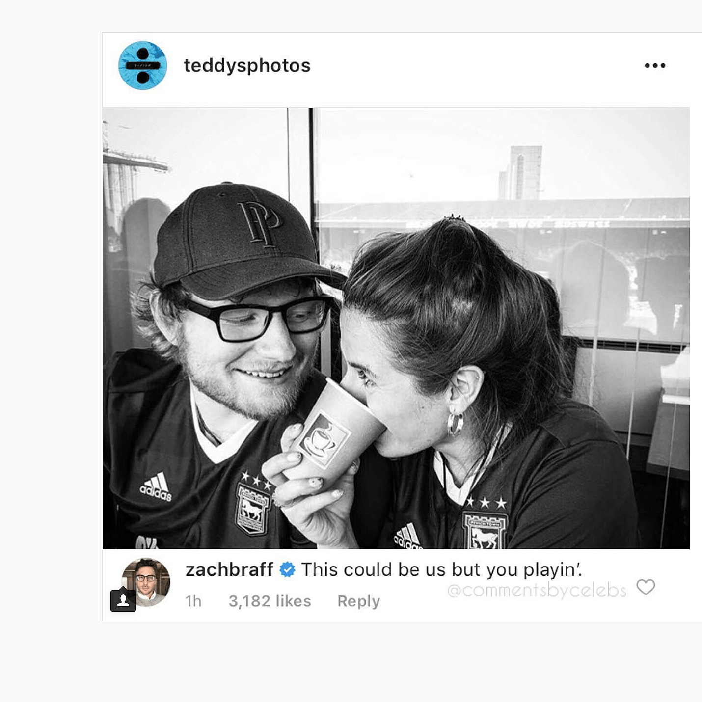 Ed Sheeran and Zach Braff
