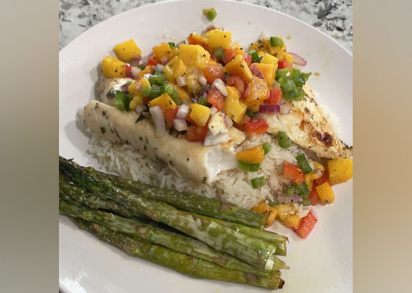 Grilled Tilapia with Mango Salsa