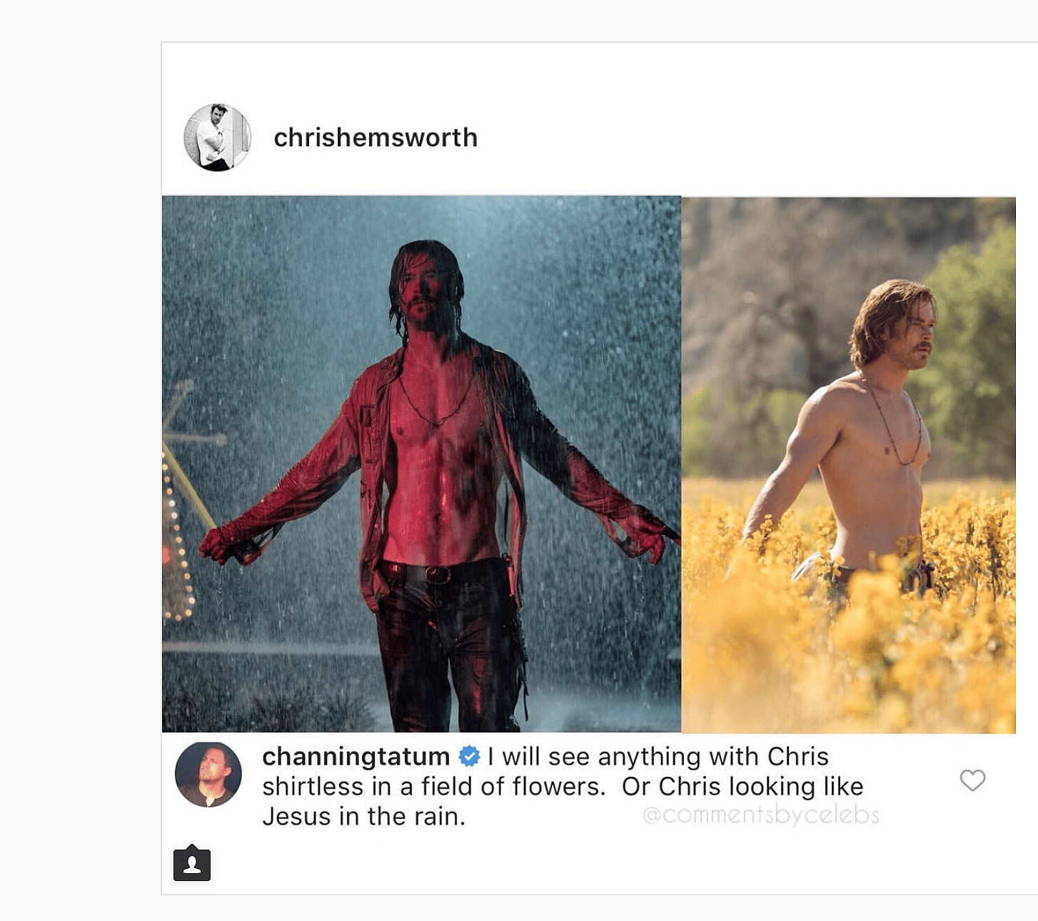 Chris Hemsworth and Channing Tatum