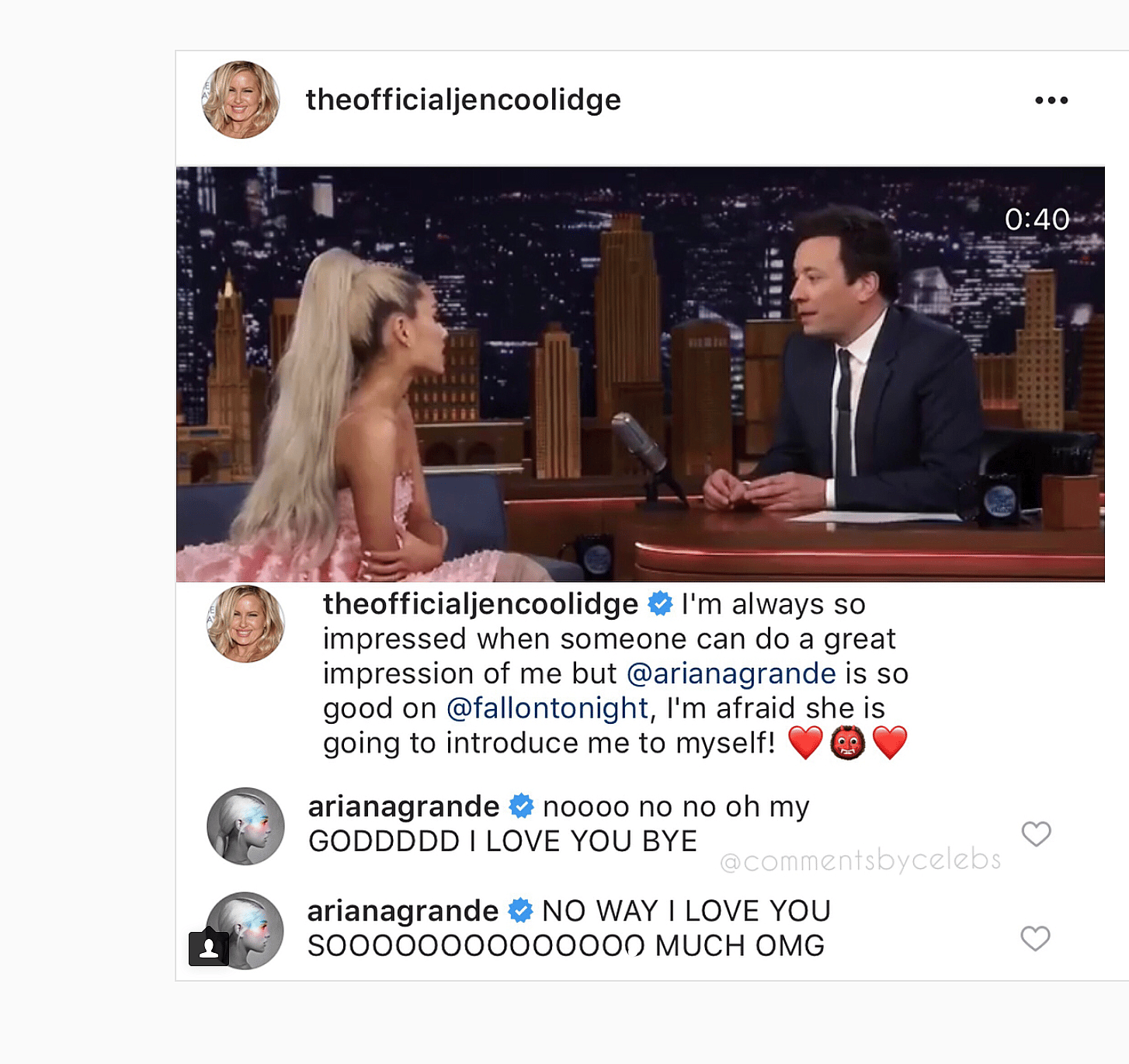 Jen Coolidge and Ariana Grande