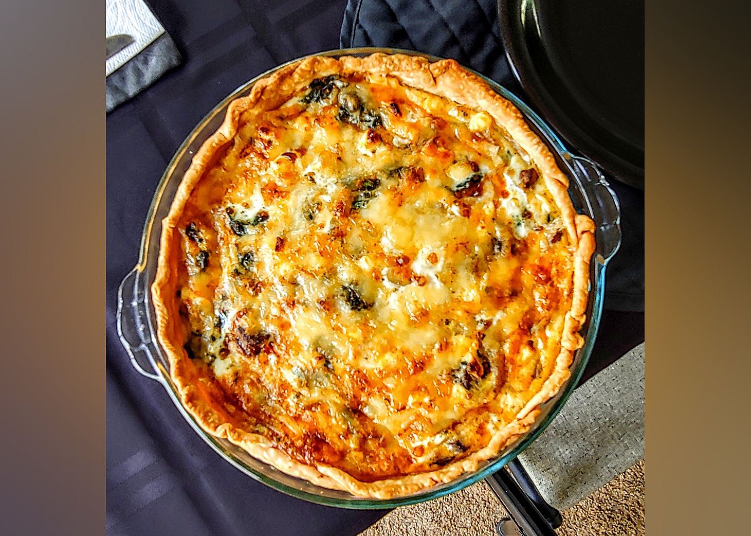Transformed Spinach Mushroom Quiche