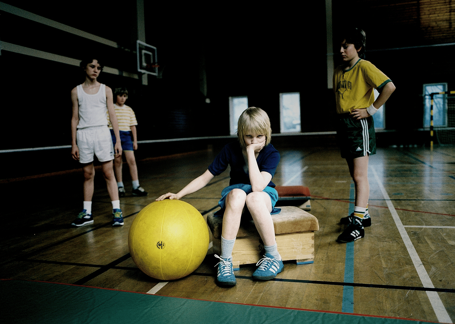 Patrik Rydmark, Johan Charles, Mikael Erhardsson, and Kåre Hedebrant in Let the Right One In