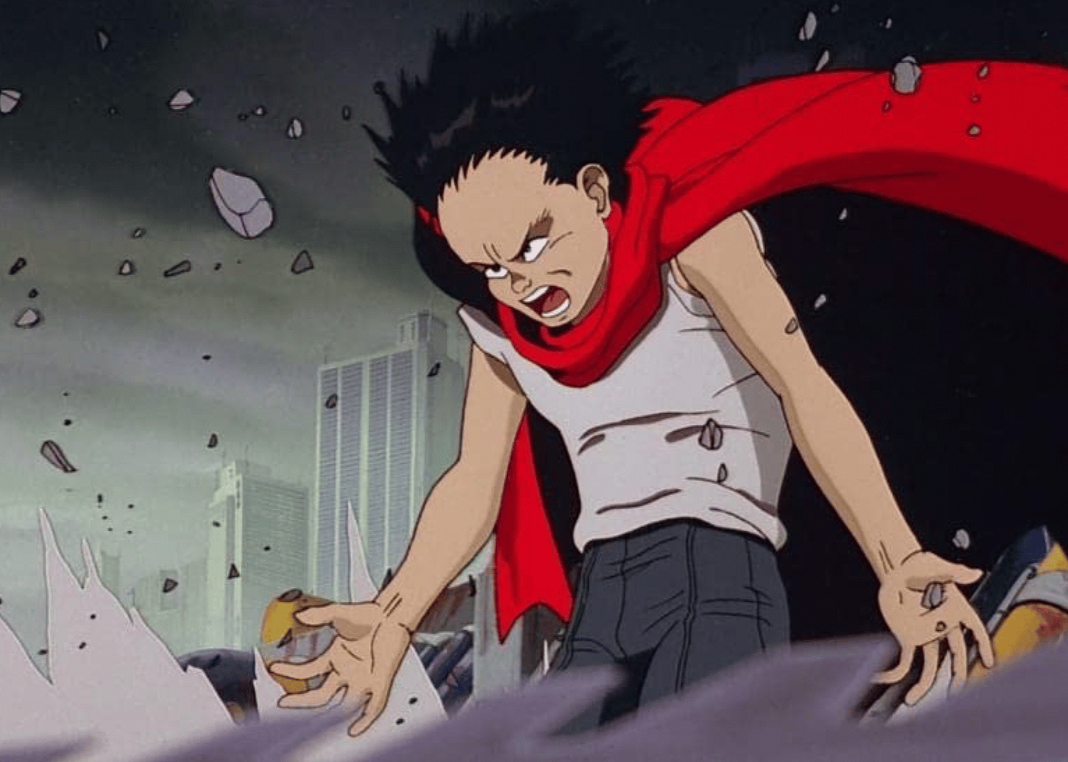 A screengrab of a scene from "Akira"