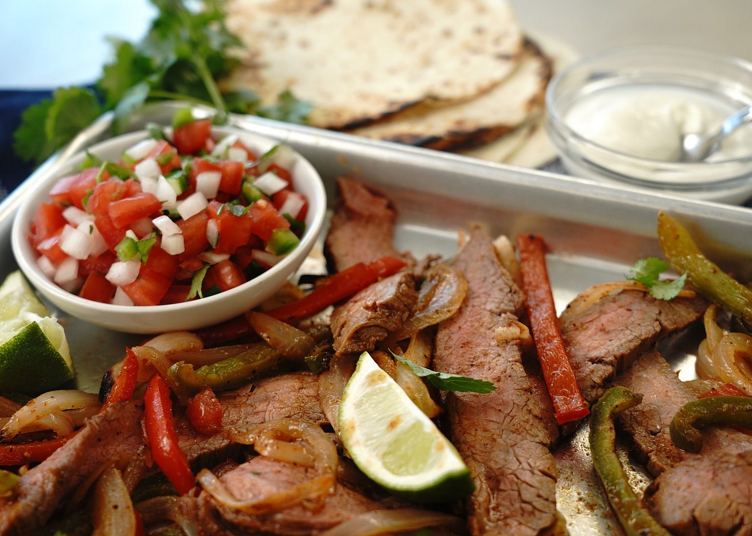 Sheet Pan Beef Fajitas