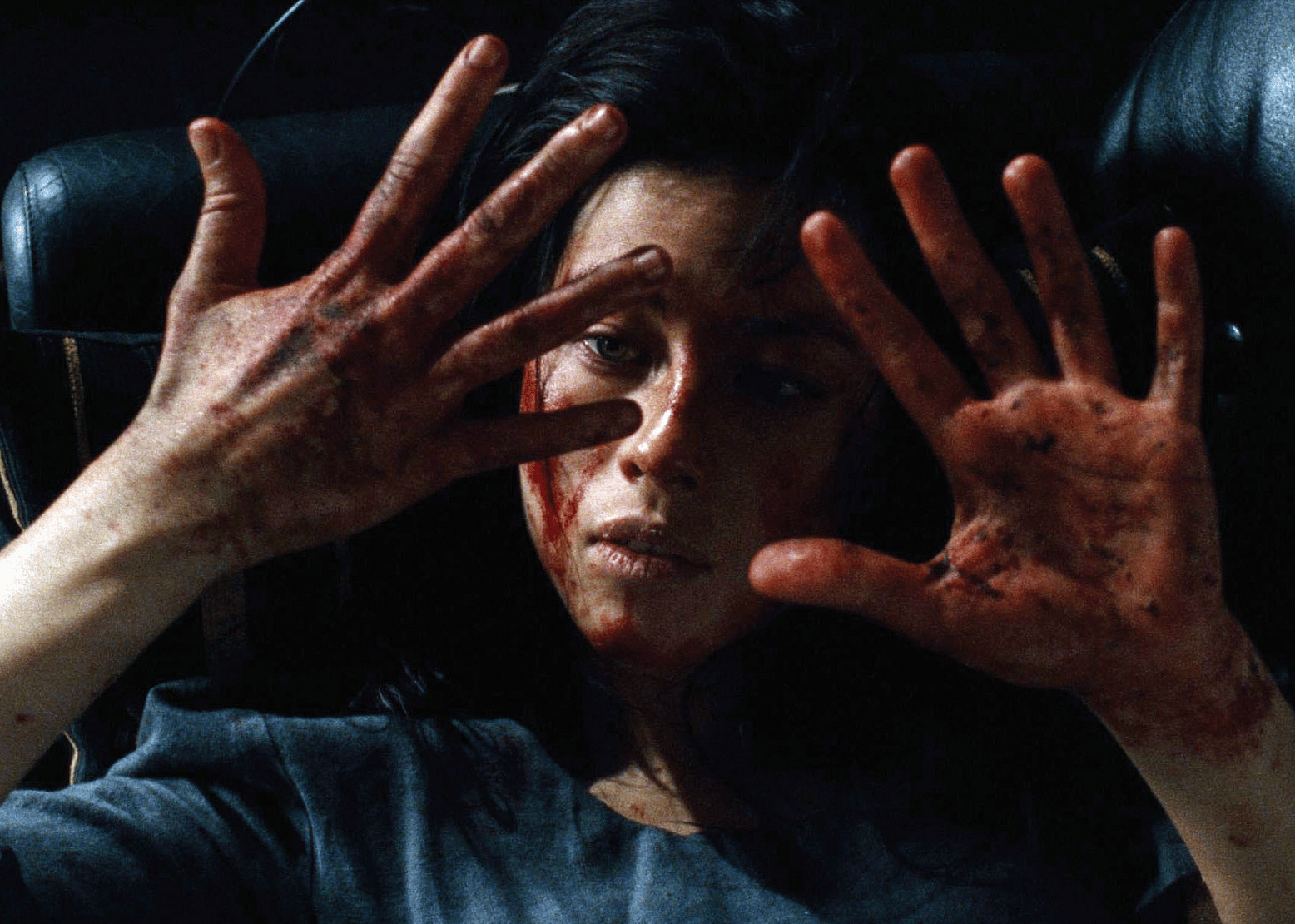 Mylène Jampanoï in a scene from "Martyrs"