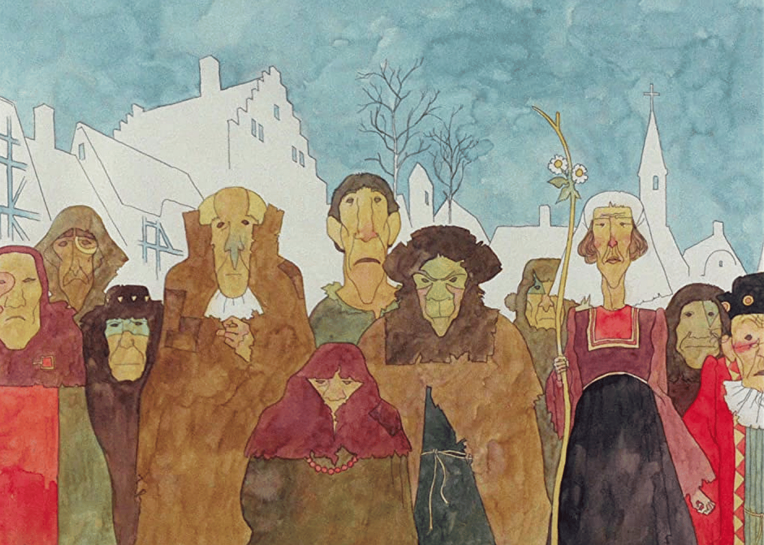Screengrab of a scene from "Belladonna of Sadness".