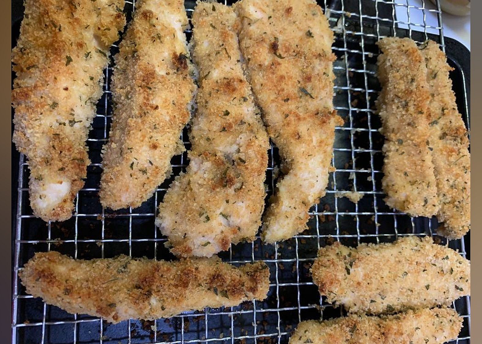 Crumbed Chicken Tenderloins (Air Fried)