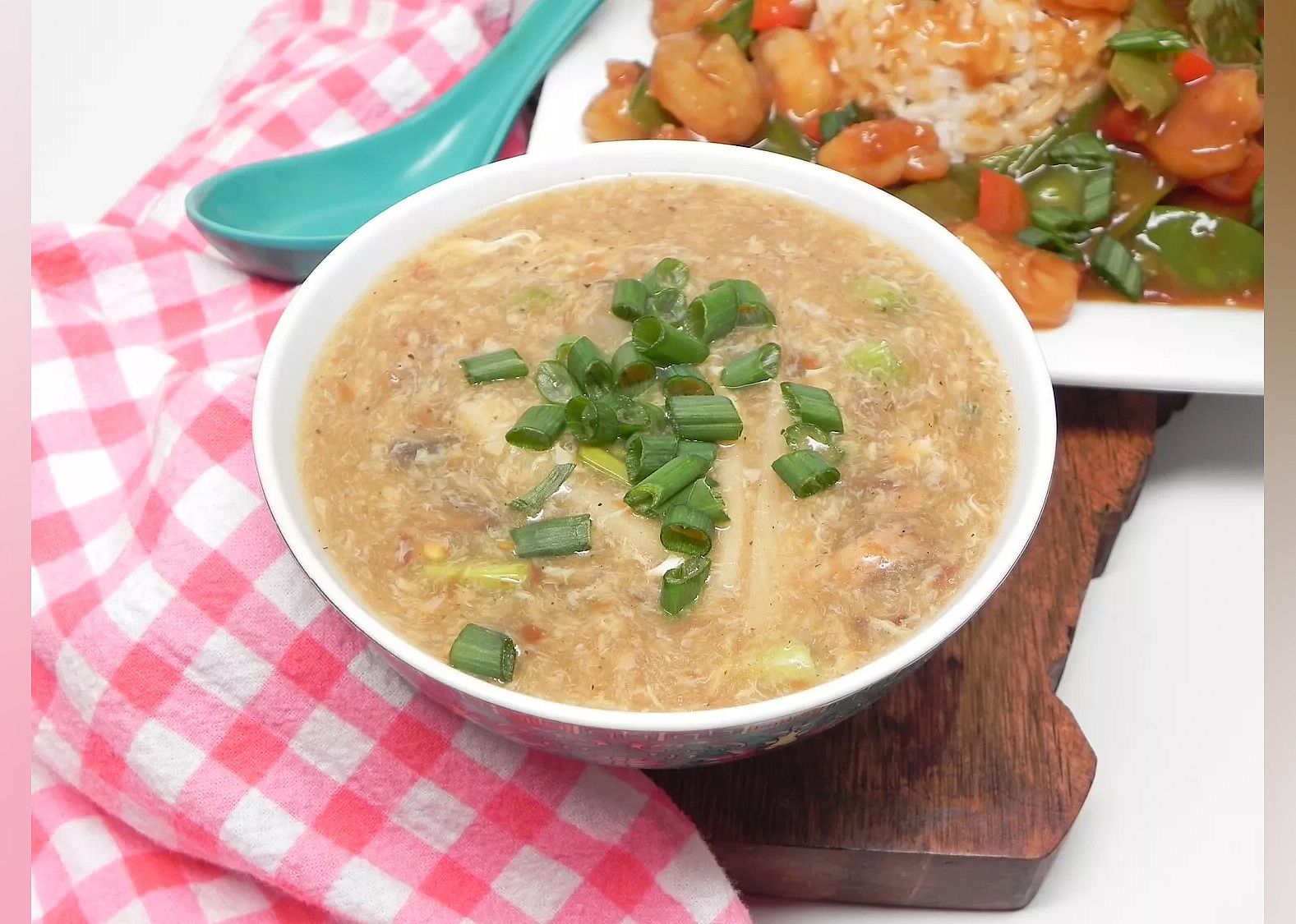 Homemade hot and sour soup
