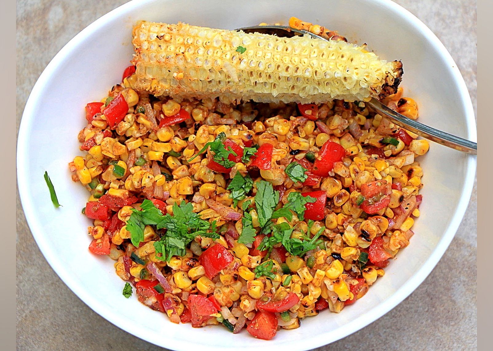 Summer Grilled Corn Salad