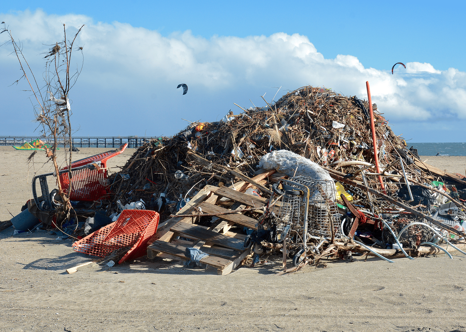 Seal Beach at San Gabriel River, California, United States