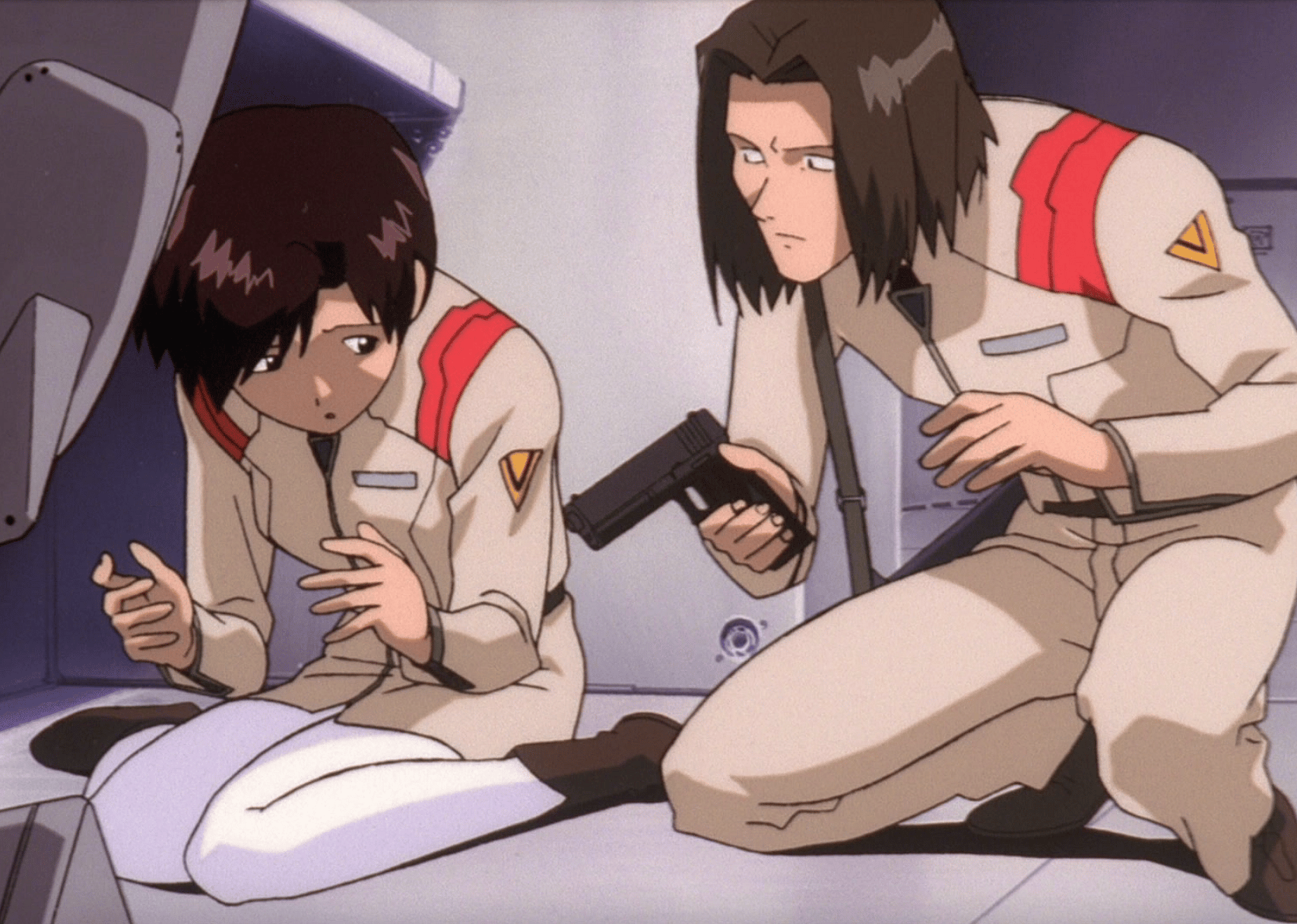 A screengrab of a scene from "Neon Genesis Evangelion: The End of Evangelion"