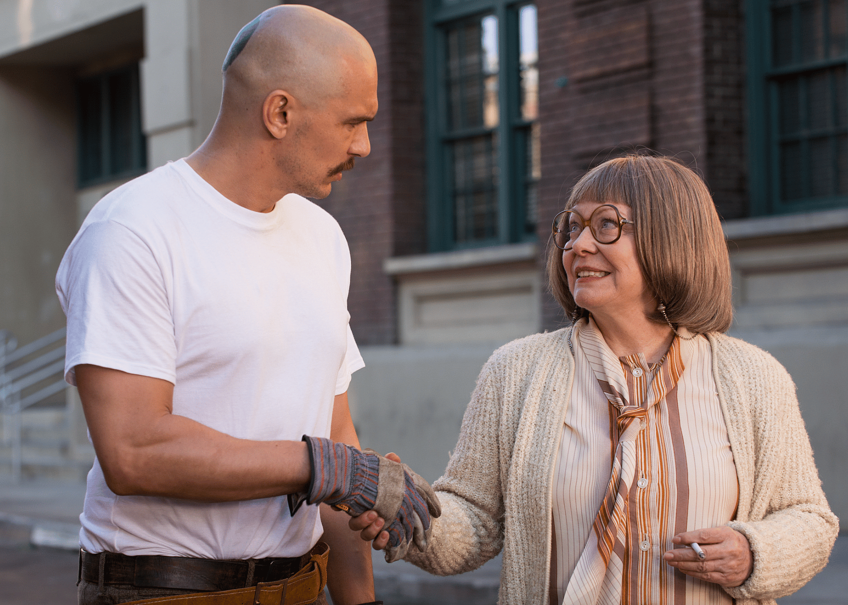 James Franco and Jacki Weaver in a scene from "Zeroville"