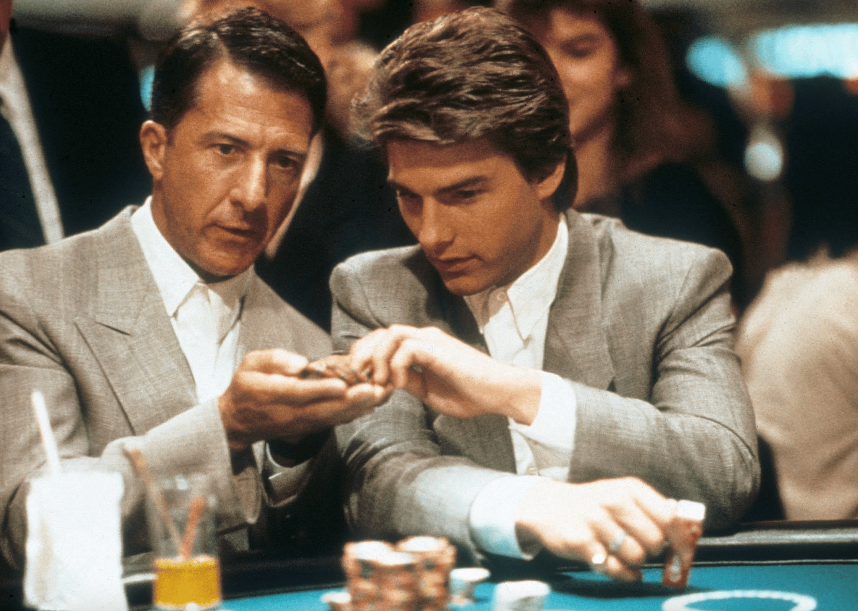 Tom Cruise and Dustin Hoffman in "Rain Man"