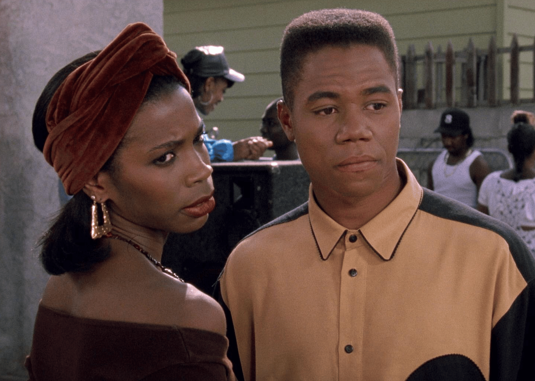Cuba Gooding Jr. and Tyra Ferrell in Boyz n the Hood