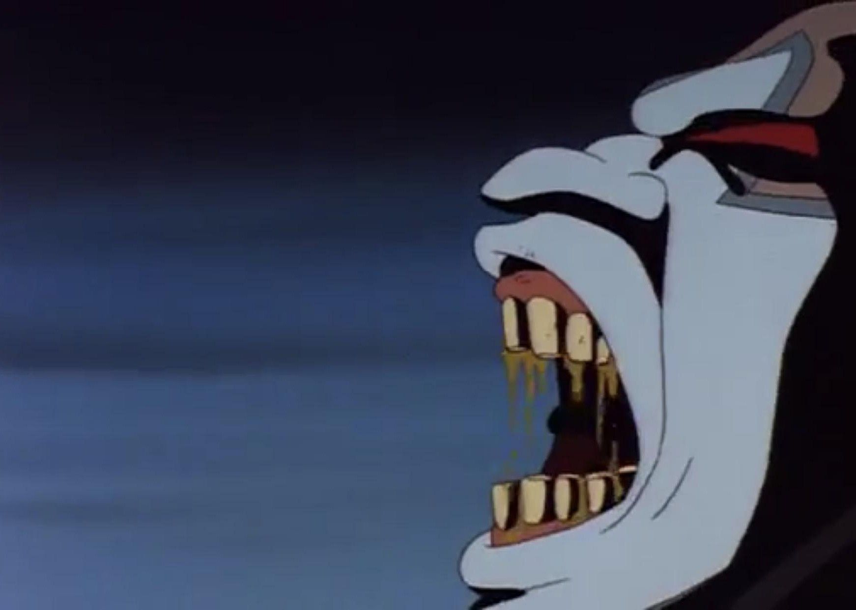An animation of a creature opening it's jaws.