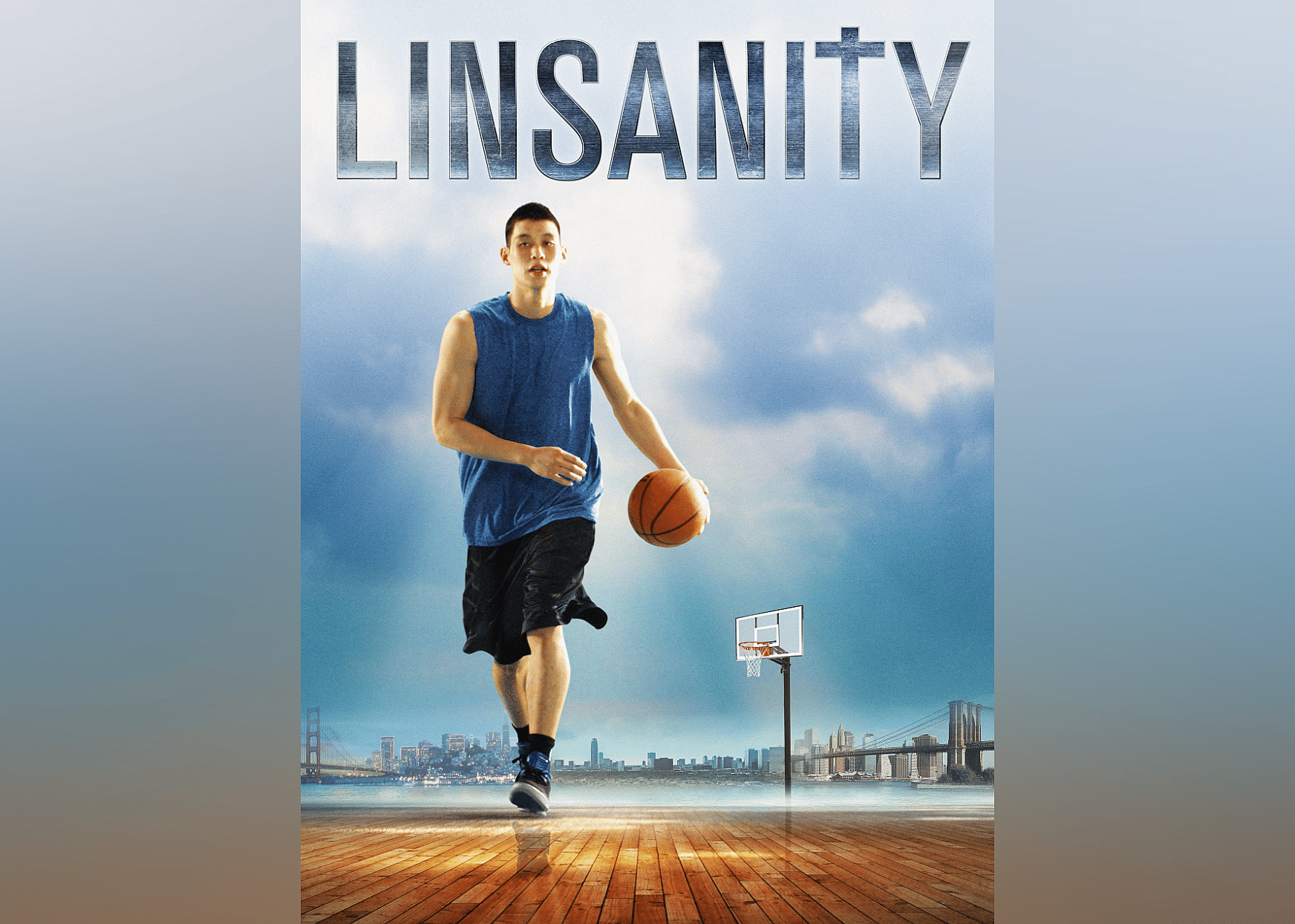 Jeremy Lin on the cover art for the film "Linsanity".