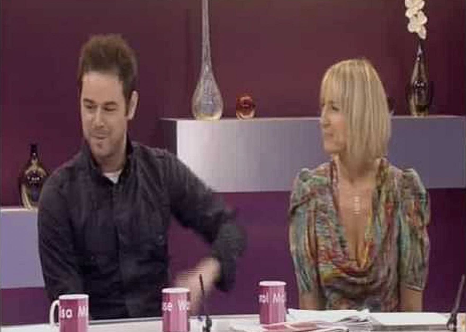 Danny Dyer and Carol McGiffin in "Loose Women".