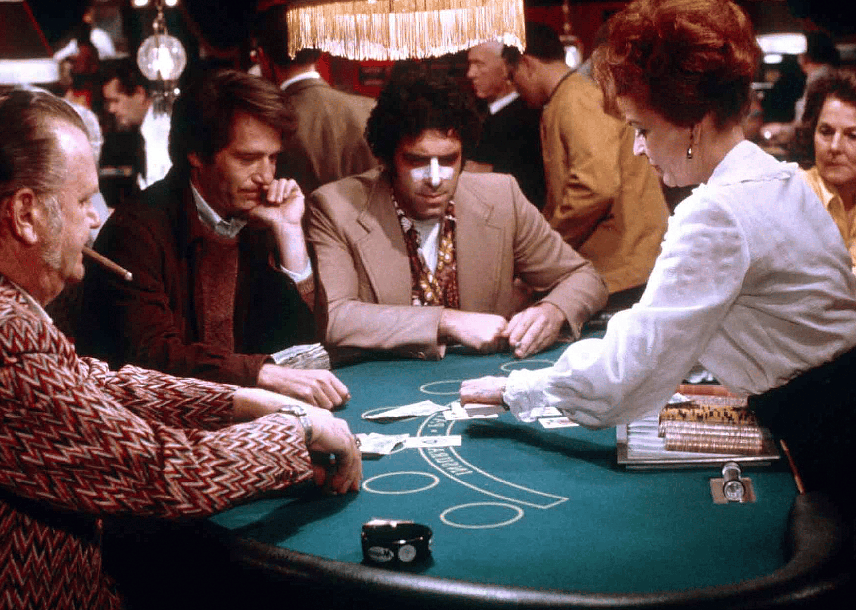Elliott Gould and George Segal in a scene from "California Split"