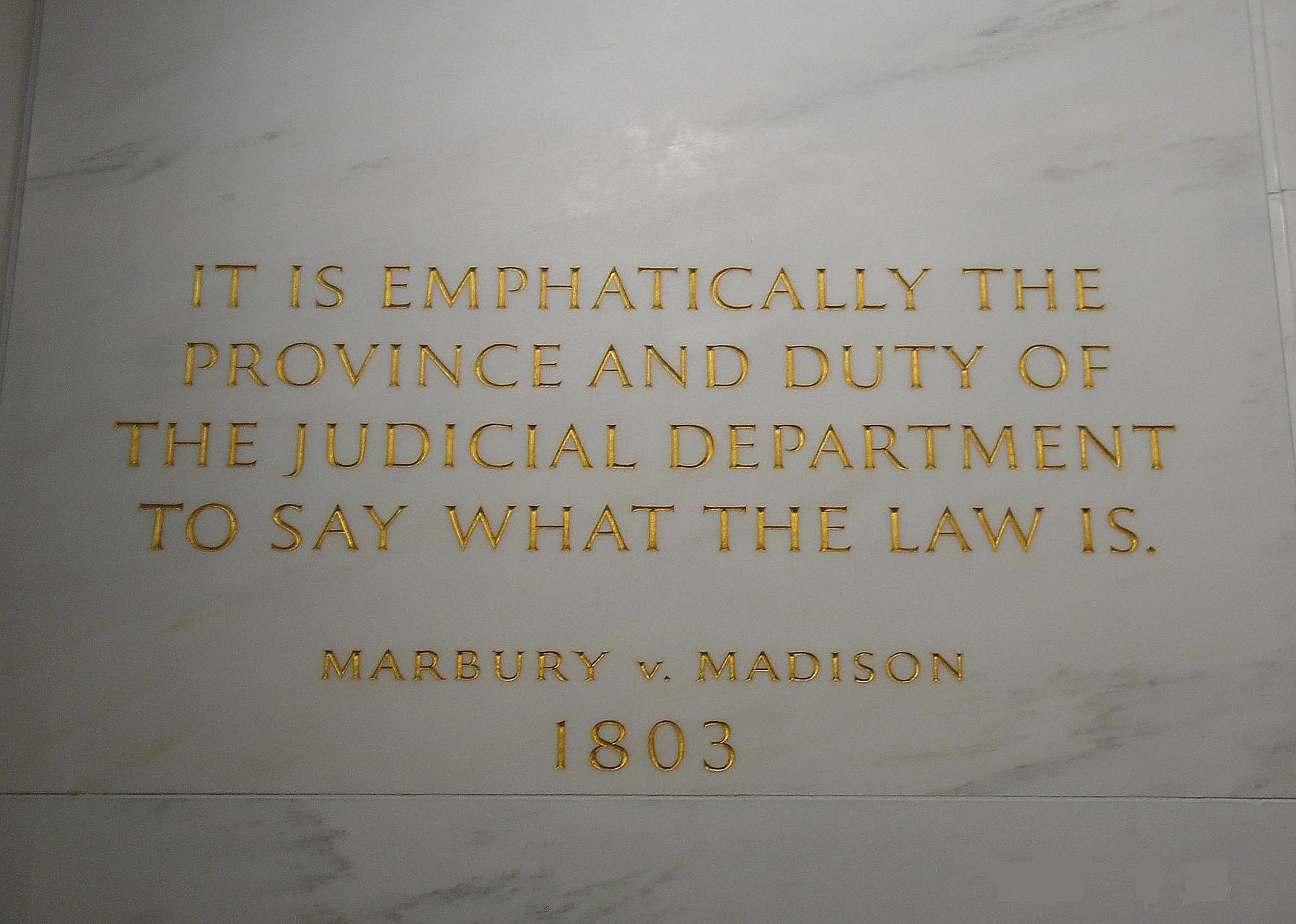 1803: Marbury v. Madison