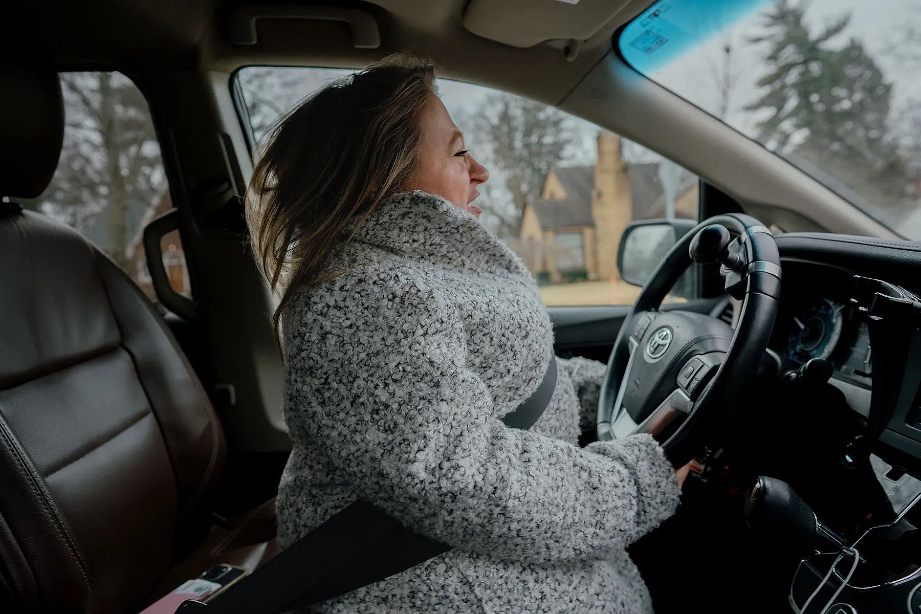 photo showing Voorde driving car with hand controls