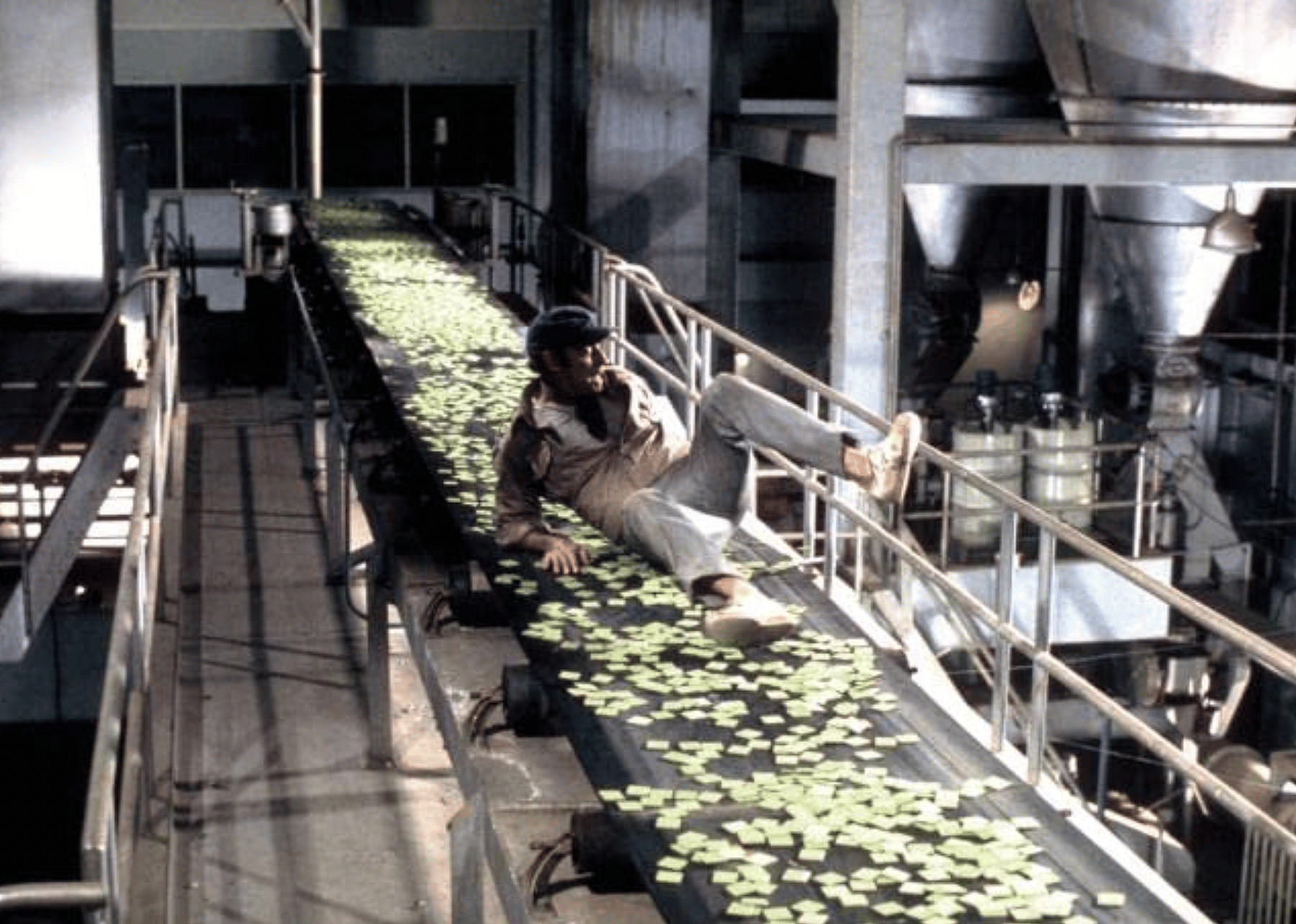 Charlton Heston in a scene from "Soylent Green".