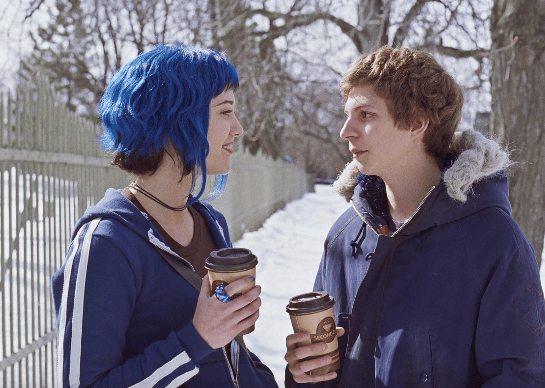 Michael Cera and Mary Elizabeth Winstead in "Scott Pilgrim vs. the World".